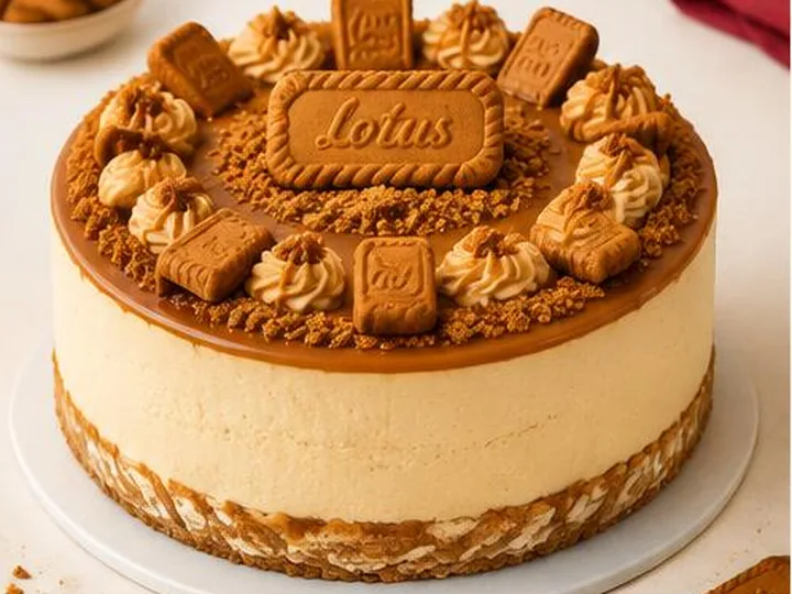 Biscoff Lotus Cheesecake Cake
